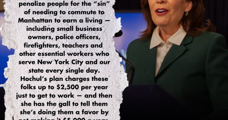 Kathy Hochul’s congestion pricing cash grab must be stopped dead in its tracks